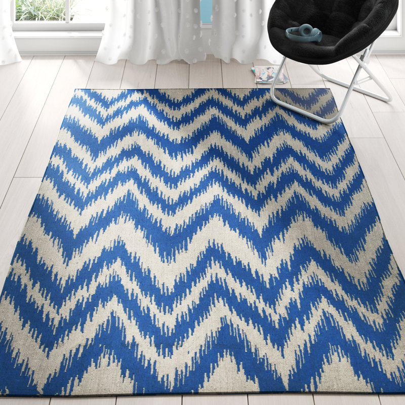 Clark Flatweave Wool Chevron Indoor Rug, Rectangle 3'6" x 5'6"