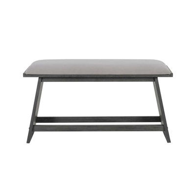 Jasmine Bar Bench With Upholstered Seat And Sleek Tapered Legs, Perfect For Modern And Compact Spaces