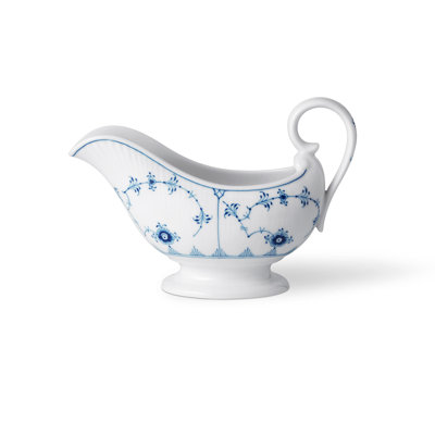 Blue Fluted Plain Sauce Jug 12.51 fl.oz.