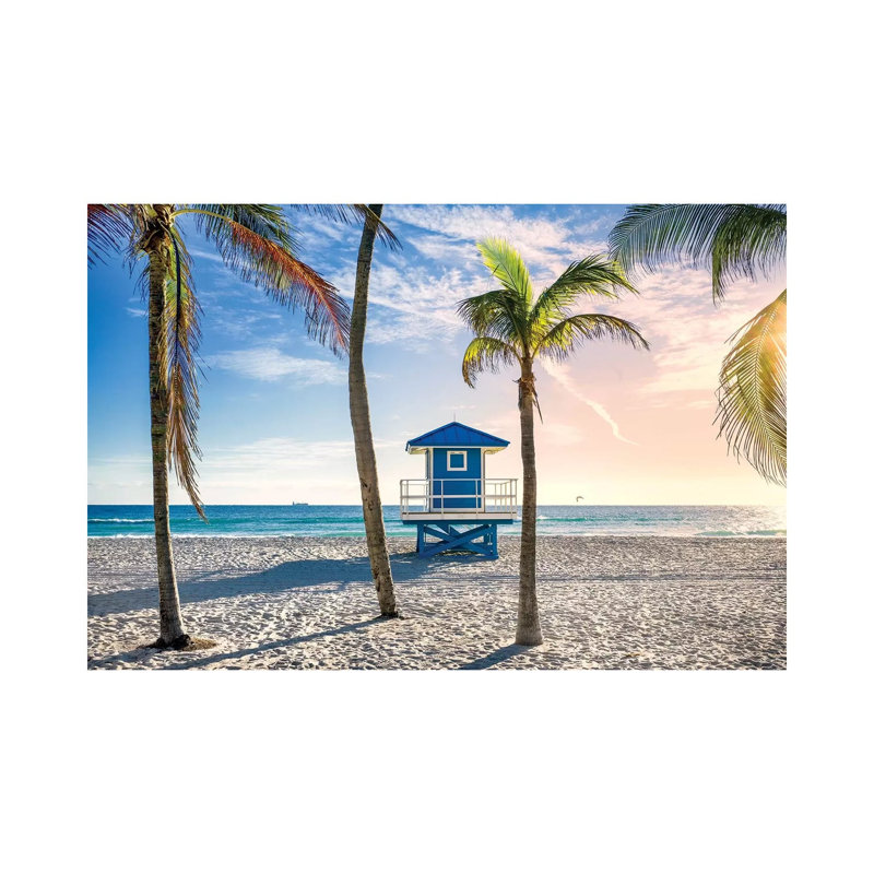 Beach Dreams Hollywood Florida by Susanne Kremer - Print on Canvas, Wrapped Canvas, 30.48cm H x 45.72cm W x 1.91cm D
