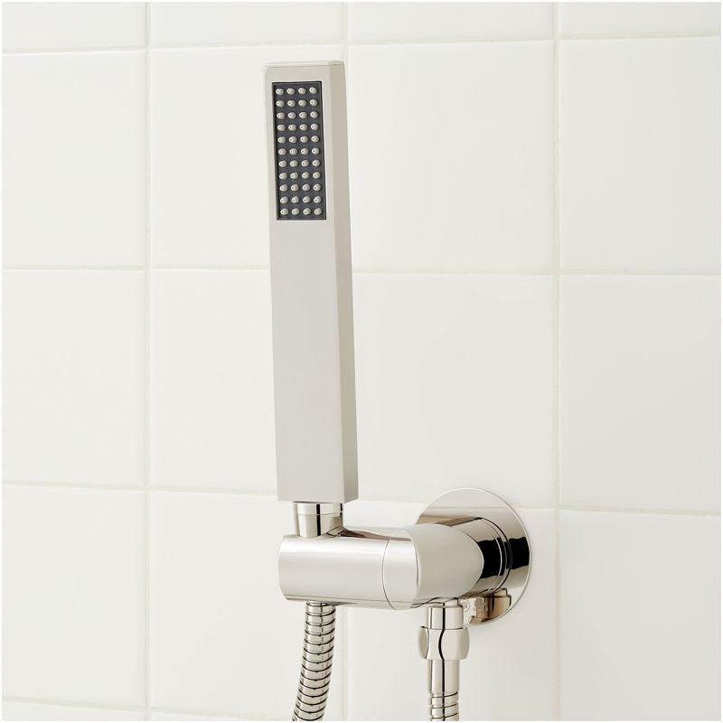 Vilamonte Pressure Balance Shower System with Hand Shower - Polished Nickel, Polished Nickel