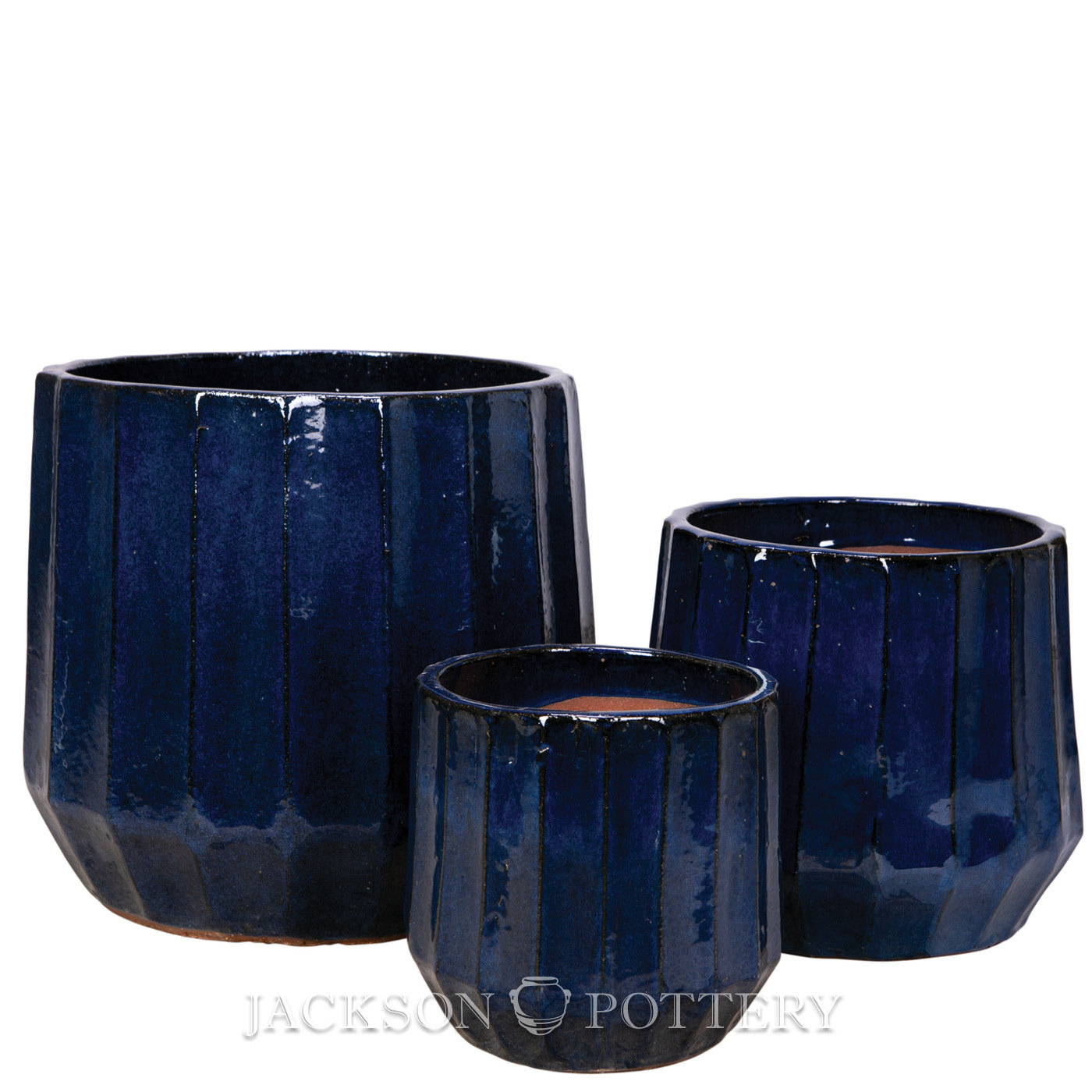 King Plntr Set Of 3 A,B,C, Pearl Blue