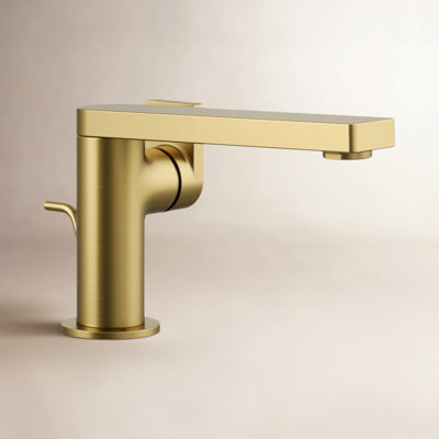 Composed Single-Handle Bathroom Faucet with Drain