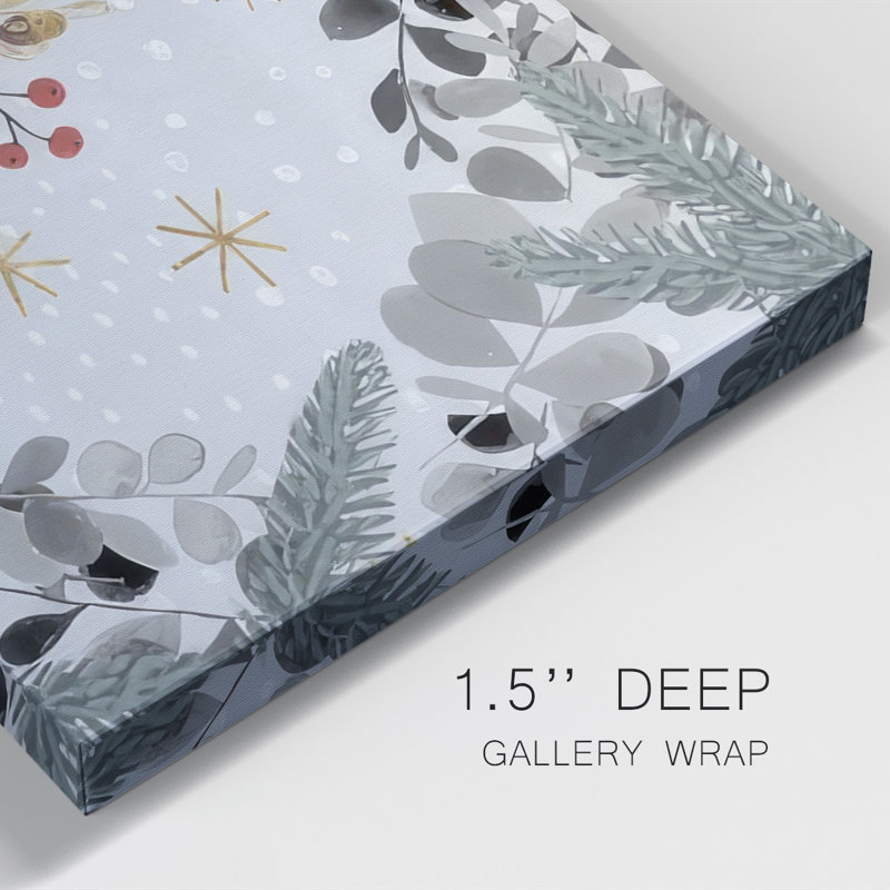 Cozy Christmas Collection D, H 12 po x l 24 po x P 1,5 po, Toile tendue