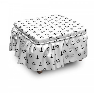 Box Cushion Ottoman Slipcover