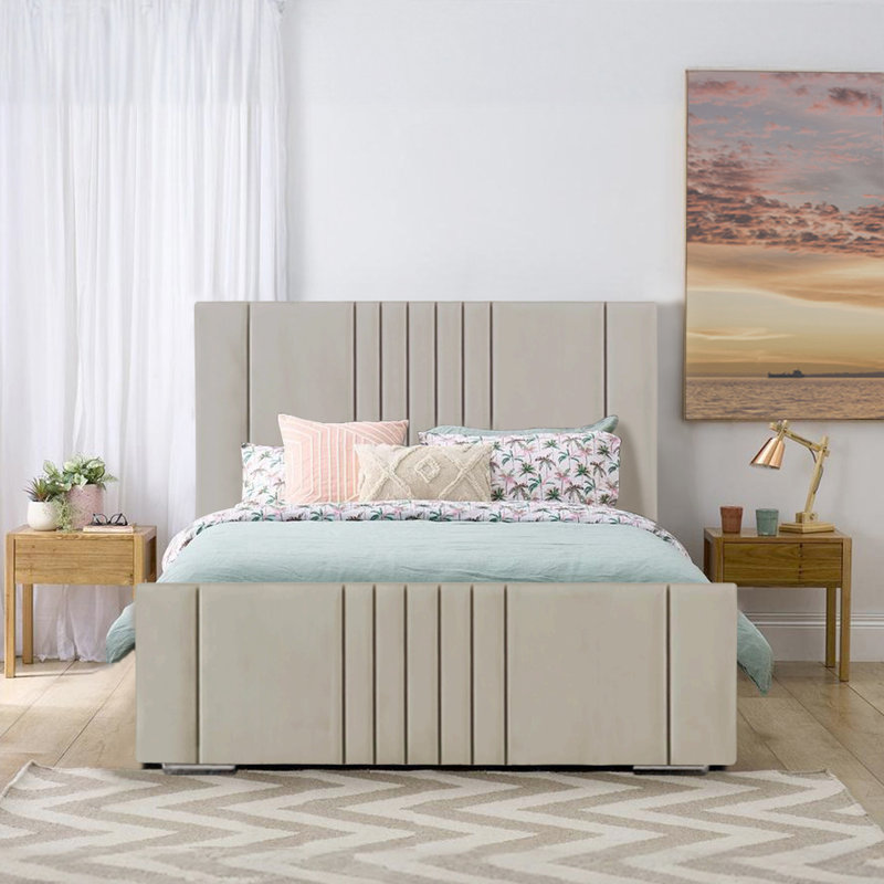 Mohiuddin Upholstered Ottoman Storage Bed, UK King - DE 150 x 200 cm, Coffee