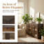Large Storage Sideboard With Glass Doors And Unique Arched Design For Dining Room-580350867
