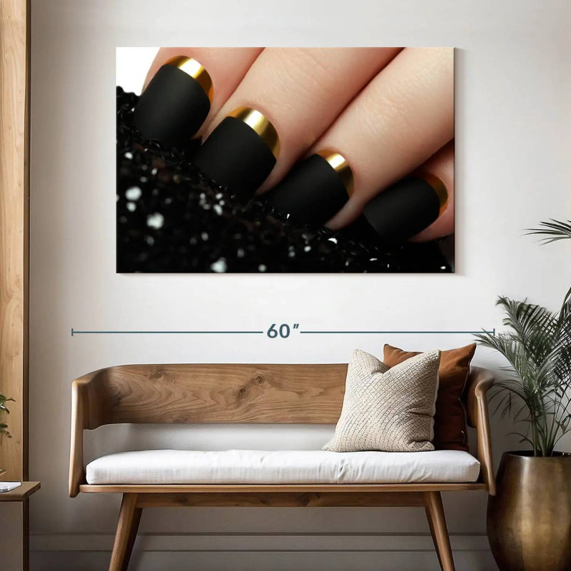 Shuttleworth Matte Black Nails, 32" H x 48" W