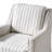 Lillie 30" W Farmhouse Slipcovered Down-blend Swivel Rocking Chair with Pillow Back-2047740742