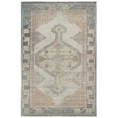 Bungalow Rose Palar Medallion Green Area Rug