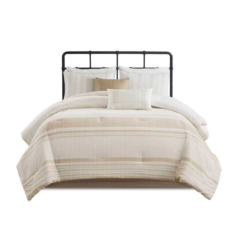 Ensemble d'édredon surdimensionné en coton, Édredon de grande taille et 5 pièces supplément