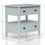 Table de chevet ouverte avec 2 tiroirs-489933994