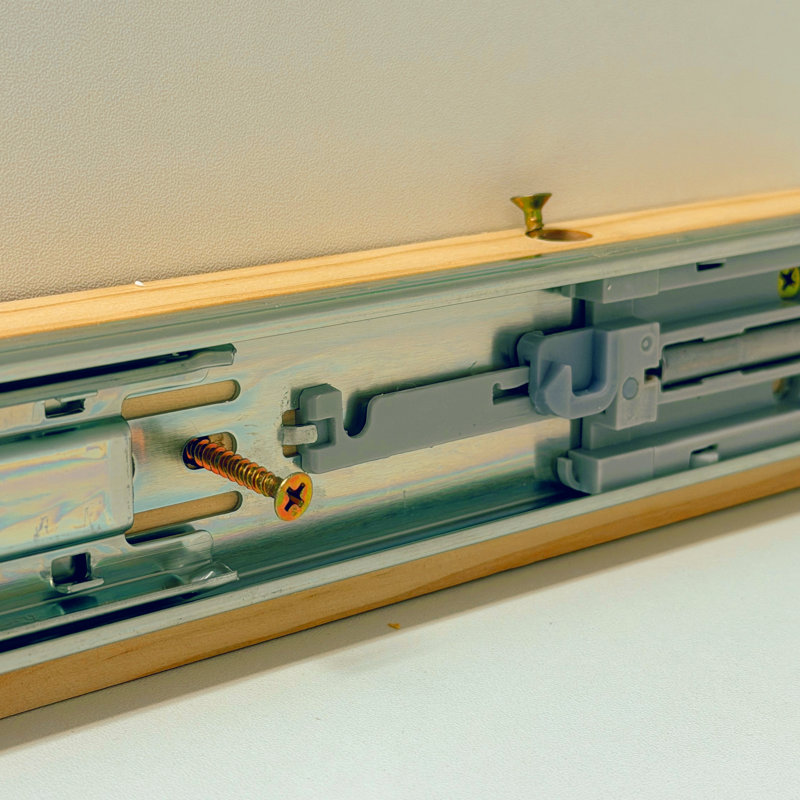 Organisateur de lavabo en bois à fermeture en douceur sans assemblage requis, H 3 po x l 21 po x P 18 po