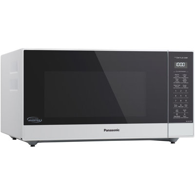 Panasonic 1.6-cu. ft. Inverter Microwave in White, 1250W, Countertop Microwave with Inverter