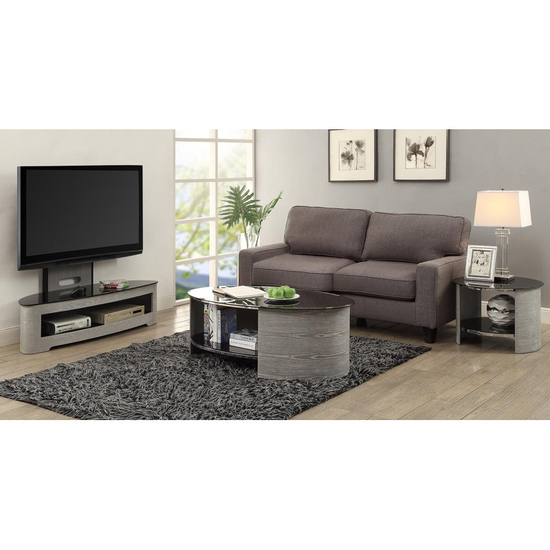 Sunterra Unfinished TV Stand for TVs up to 55", Grey Ash