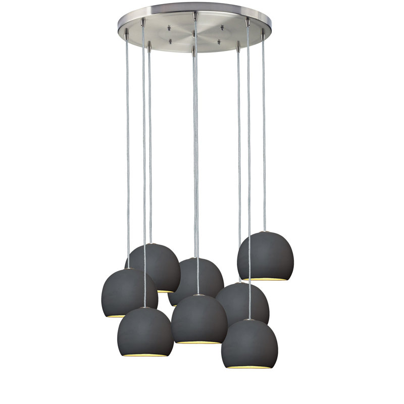 Clay 8 - Light Chandelier, 48" H x 18" W x 18" D
