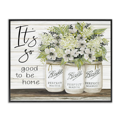 «So Good to Be Home charmant Floral» par Cindy Jacobs - impression d'art graphique
