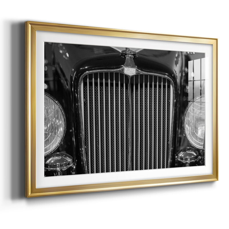 Vroom II, reproduction d'art encadrée, Or, H 30 po x l 44 po x P 1,5 po