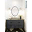Tomaso Oval Metal Framed Full Length Mirror-256975675