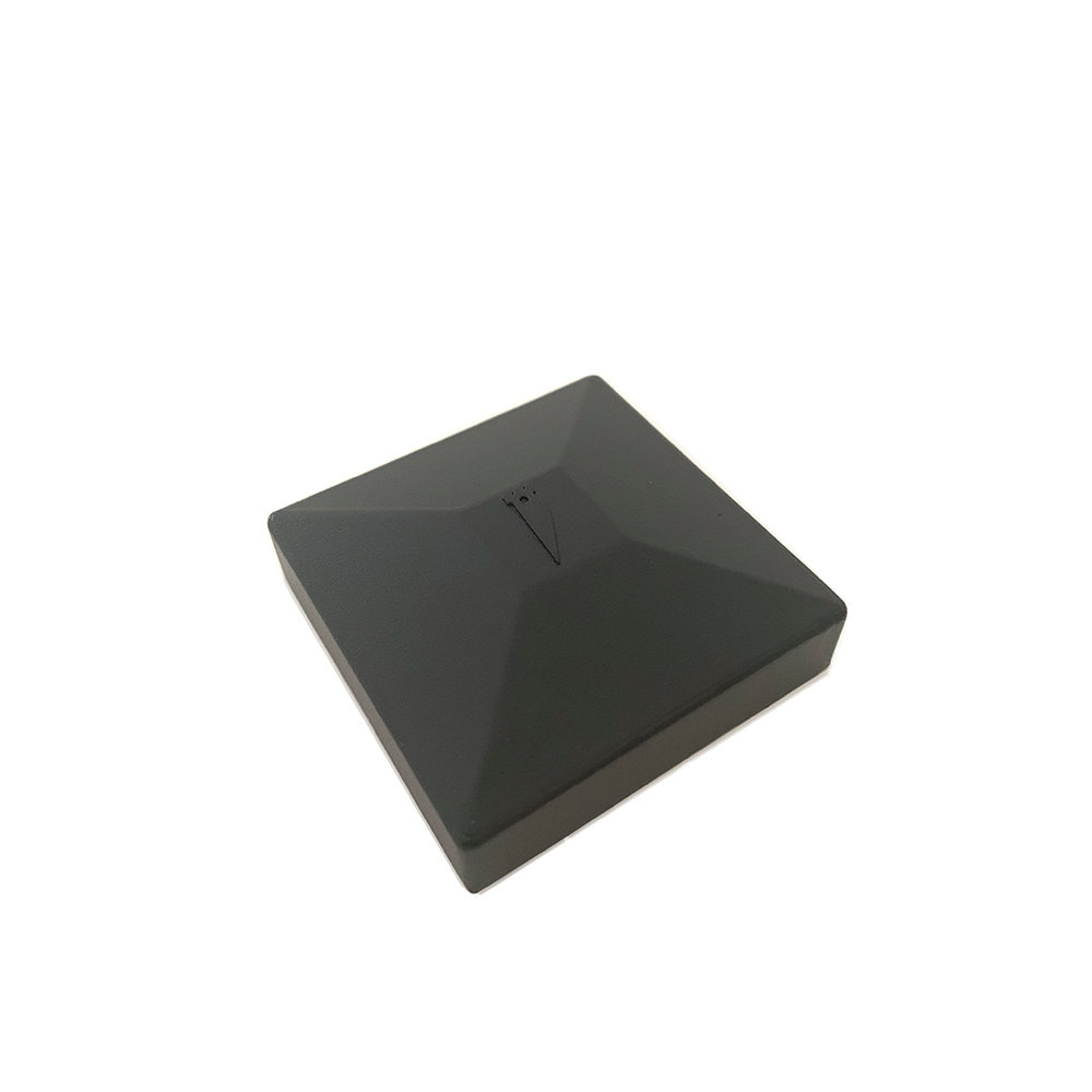Athens Fortress Building Products Gloss Black Metal Post Cap / Top Fortress Building Products