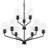 Celino Nine-Light Chandelier with Clear Glass-265313844