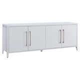 Jasper Rectangular TV Stand For TV''s Up To 75" In White