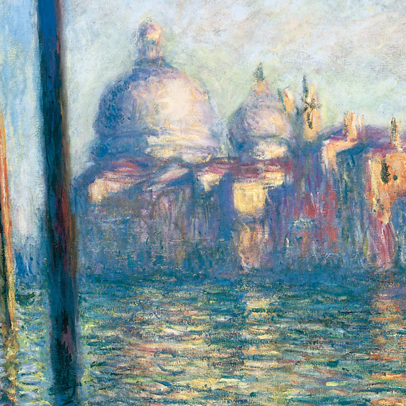 Medium Gold Framed Canvas Painting of The Grand Canal, Venice