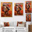 Reproduction d'art mural contemporain africain, déesse nubienne III-1832263254-1832263258