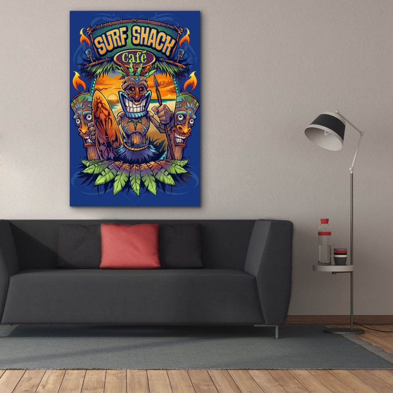Adaisha Big Kahuna Tiki Man «Licensing on Canvas», H 60 po x l 40 po x P 1,5 po