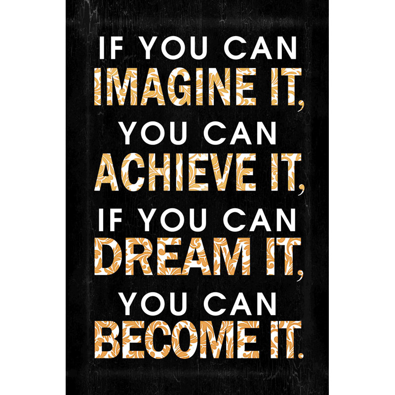 Imaginez devenir - peinture sur toile tendue, H 18 po x l 12 po