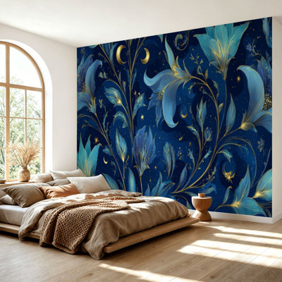 Papier peint adhésif auto-adhésif moderne pour la chambre à coucher L 69 po x l 96 po Peel and Stick