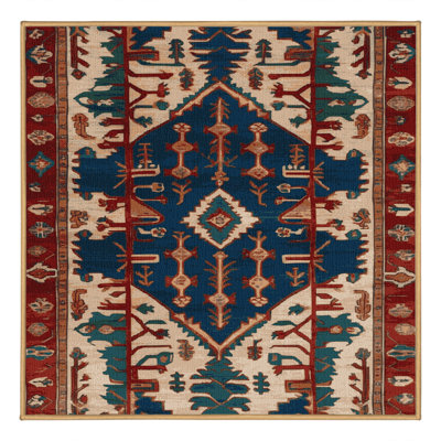 Tapis brun lavable à la machine