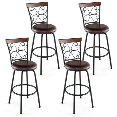 Arwilda Adjustable Height Counter Stool with Metal Frame