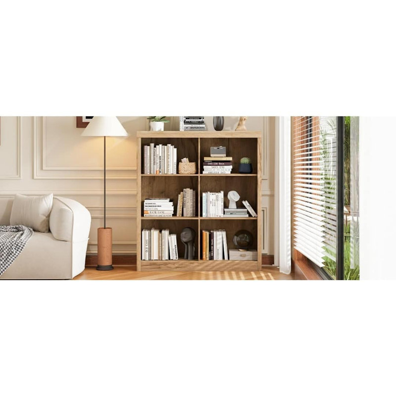 69.6cm H x 30cm W Standard Bookcase, Tan