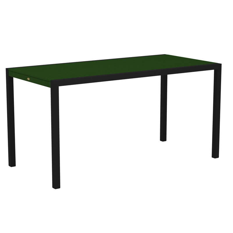 TREX Outdoors Surf City Counter Table, Textured Black/Rainforest Canopy, 36" x 73"