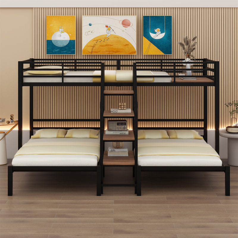 Lit superposé pour enfant Johst, Noir