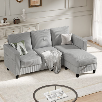 Aadvik 76.4" Upholstered Sofa Chaise