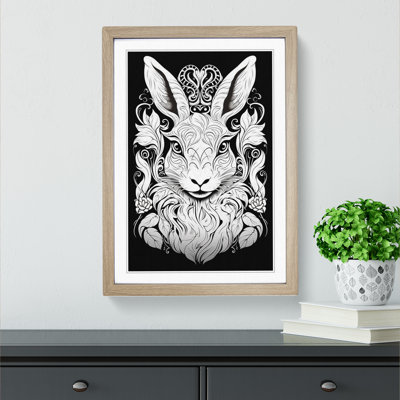 Hare Line - Framed Print