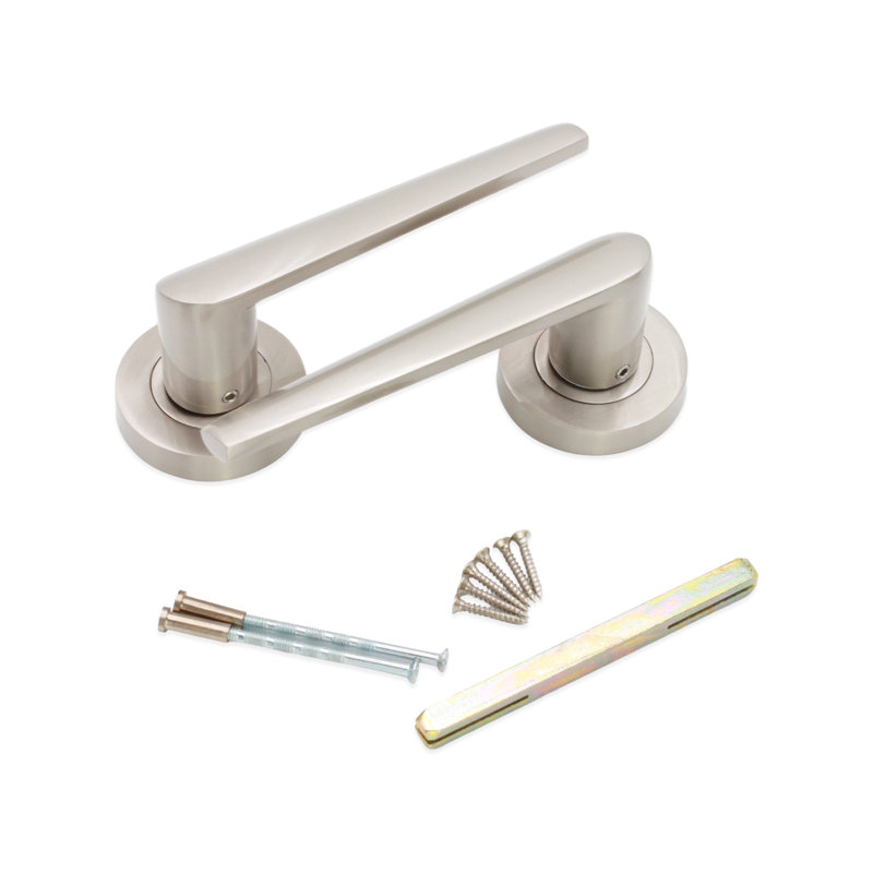 Aero Lever on Rose Satin Nickel