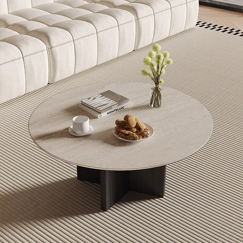 Table de bout Crame fraiche, Gris foncé, H 15,7 po x L 35,4 po x l 34,5 po