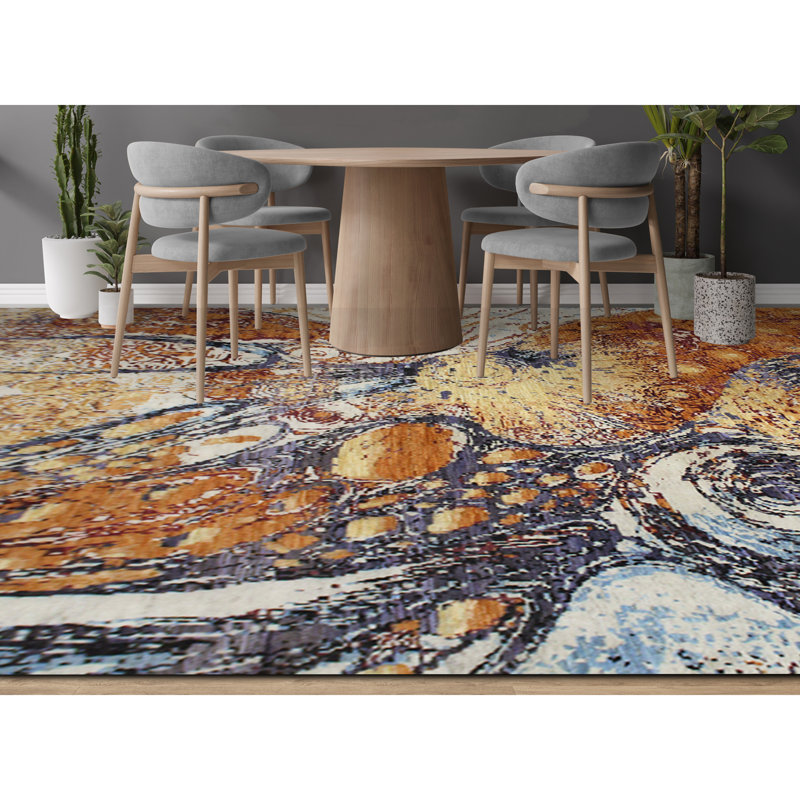 Abstract Area Rug, Rectangle 8' x 10'