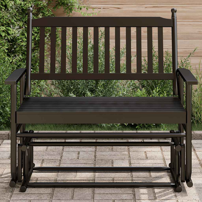 Abhigna Outdoor Bench, Black