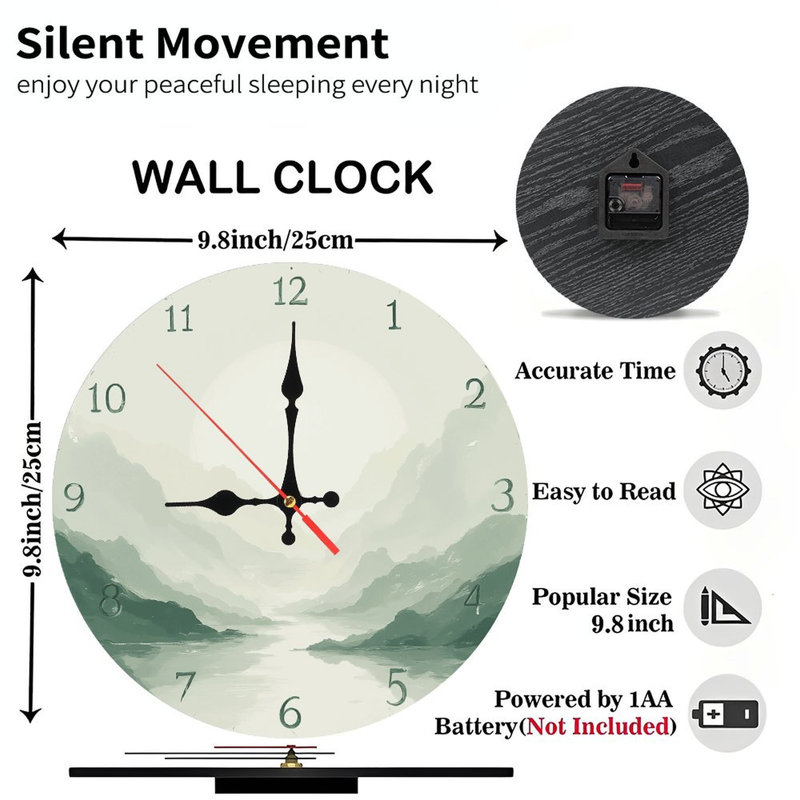 Horloge murale Sage