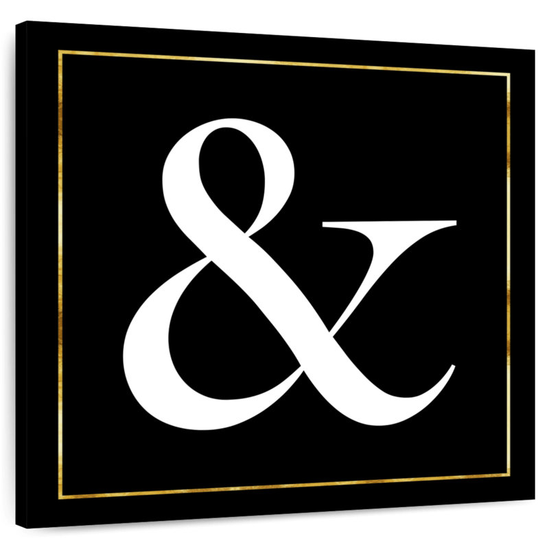 Tergel Ampersand, 10" H x 10" W