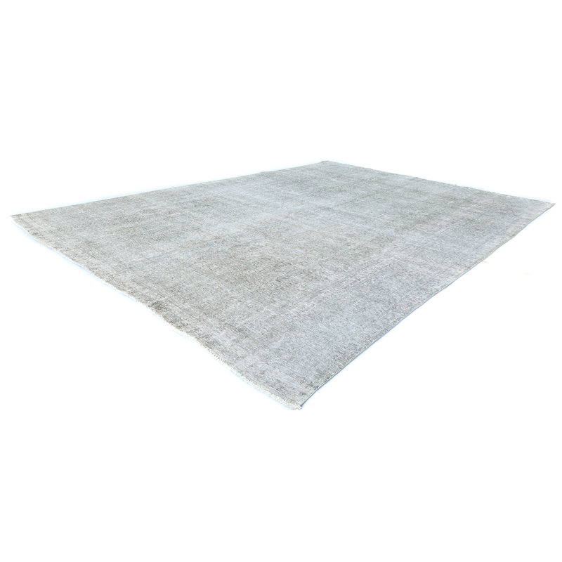 Wool Ombre Area Rug in Green/Light Grey/Light Blue, Rectangle 9' x 12'