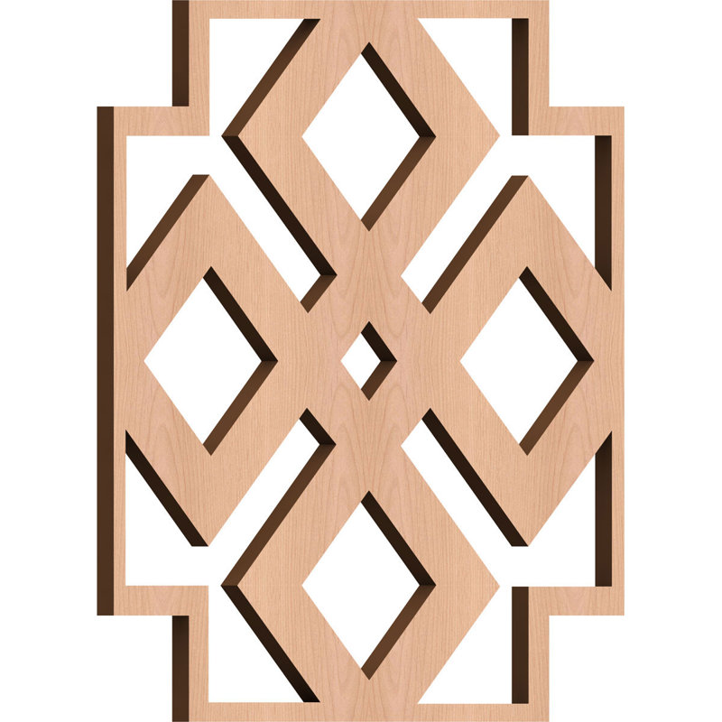 7.375" x 7.375" 3D Wall Panel, Alder, 11.375" H x 11.375" W