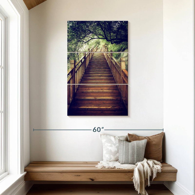 Escalier en bois Lilie Mountain, H 45 po x l 28 po