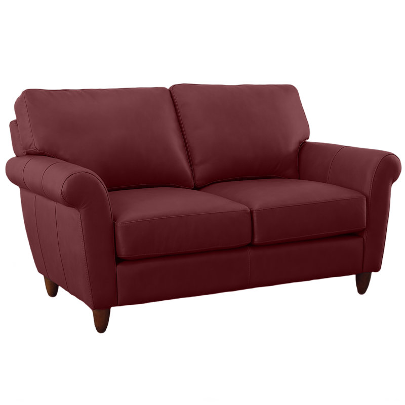 Causeuse en cuir véritable Cherish, Vin