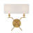 Levani Metal Wallchiere in Brass-990840258