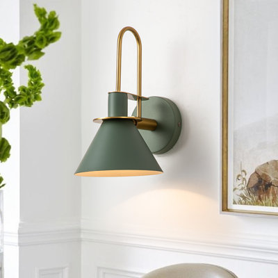 Jacoline 1-Light Dimmable Iron Armed Sconce